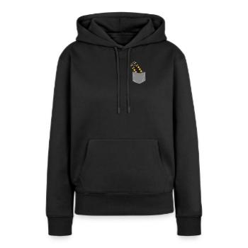 Piste de course de voitures de course de dragster - Sweat à capuche Premium bio Femme - noir - Devant - Julia (174cm)