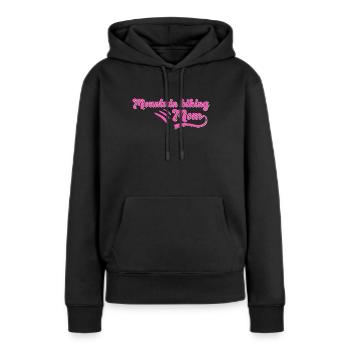 Mountain biking Mama - Frauen Premium Bio Hoodie - Schwarz - Vorne - Julia (174cm)