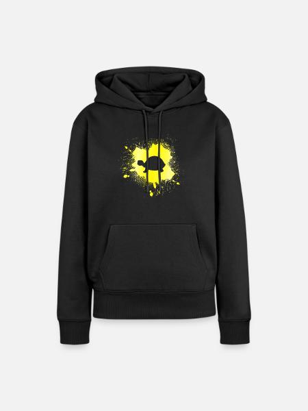 Schildkröte - Frauen Premium Bio Hoodie - Schwarz