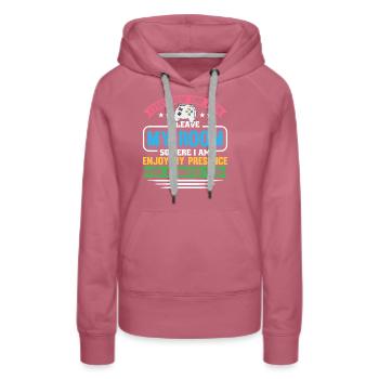 Conception de jeux pour les joueurs - Sweat à capuche Premium bio Femme - mauve - Devant - Isabella (175cm)