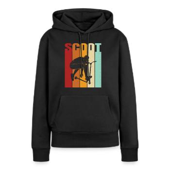 Scooter Scooter Scooter Cadeau - Sweat à capuche Premium bio Femme - noir - Devant - Julia (174cm)