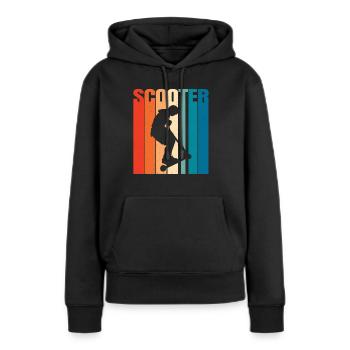 Scooter Scooter Scooter Cadeau - Sweat à capuche Premium bio Femme - noir - Devant - Julia (174cm)