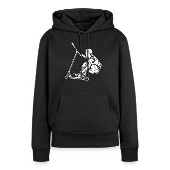 Scooter Scooter Scooter Cadeau - Sweat à capuche Premium bio Femme - noir - Devant - Julia (174cm)