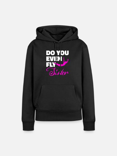 Turmspringen Turmspringer Schwester - Frauen Premium Bio Hoodie - Schwarz