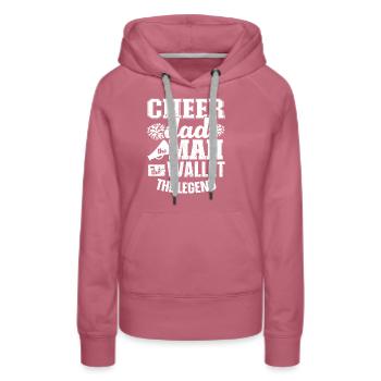 Cheerleader - Sweat à capuche Premium bio Femme - mauve - Devant - Isabella (175cm)