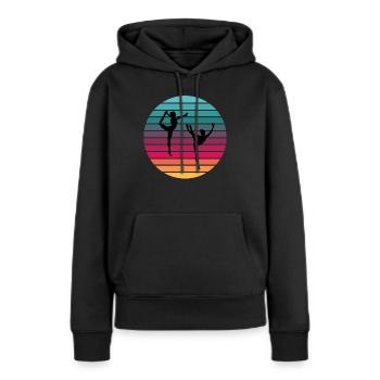sunset Gymnastik 2 - Frauen Premium Bio Hoodie - Schwarz - Vorne - Julia (174cm)