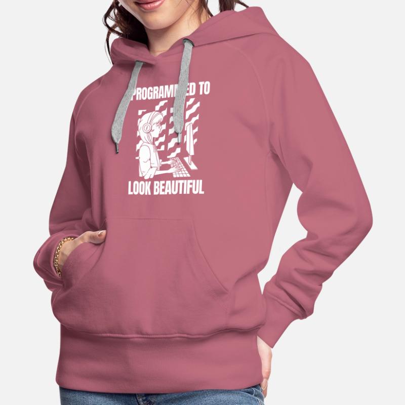 Entwickler Coder Programmierer Schöne Frauen Premium Bio Hoodie