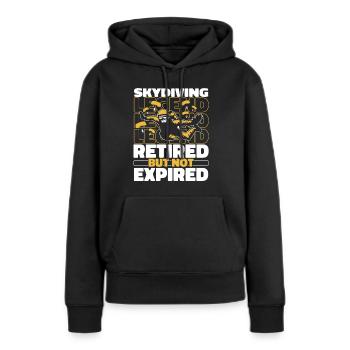 Fallschirmspringer Fallschirmspringen - Frauen Premium Bio Hoodie - Schwarz - Vorne - Julia (174cm)