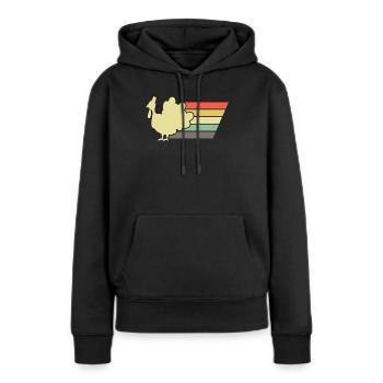 Thanksgiving - Frauen Premium Bio Hoodie - Schwarz - Vorne - Julia (174cm)