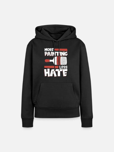 Maler Lackierer Kalt - Frauen Premium Bio Hoodie - Schwarz