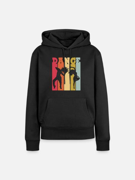 Break Dance - Frauen Premium Bio Hoodie - Schwarz