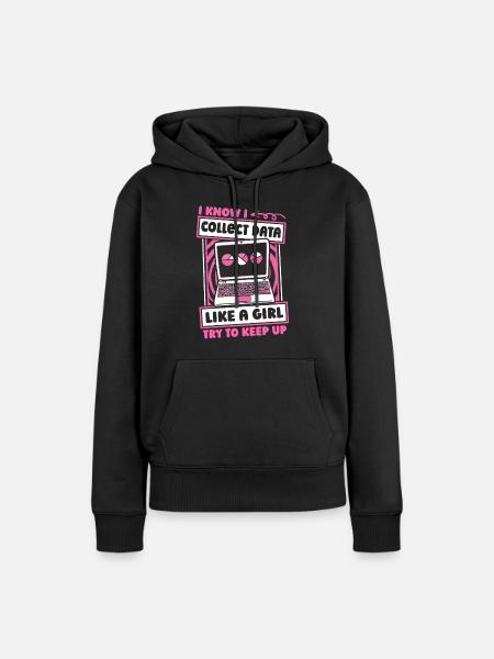 Data Science Data Analyst Mädchen - Dame Premium hoodie, økologisk bomuld - sort