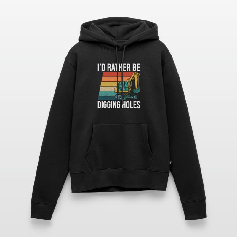 Bagger Baggerfahrer Baggern Frauen Premium Bio Hoodie