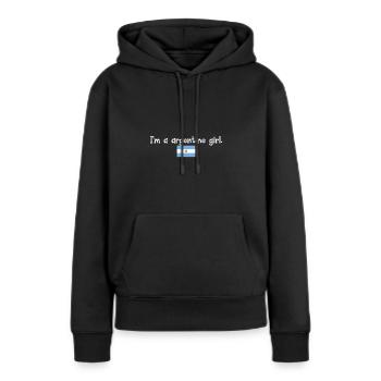 I'm a argentine girl - Women’s Premium Organic Hoodie - black - Front - Julia (174cm)