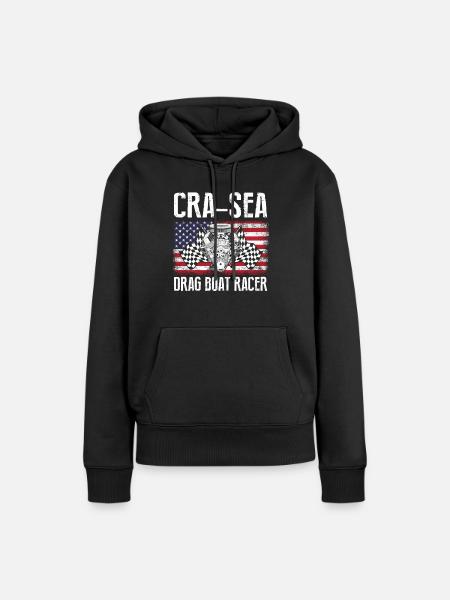 Drag Boot Design für Rennbootfahrer - Frauen Premium Bio Hoodie - Schwarz