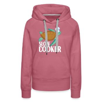 Turtle Turtle Aquatic turtle - Women’s Premium Organic Hoodie - mauve - Front - Isabella (175cm)