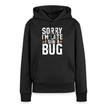 Insecte - Sweat à capuche Premium bio Femme - noir - Devant - Julia (174cm)