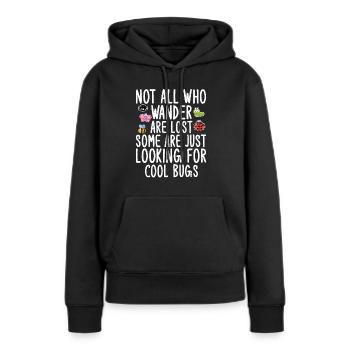 Insecte - Sweat à capuche Premium bio Femme - noir - Devant - Julia (174cm)