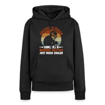 Magenchirurg Chirurg Magenbypass - Frauen Premium Bio Hoodie - Schwarz - Vorne - Julia (174cm)