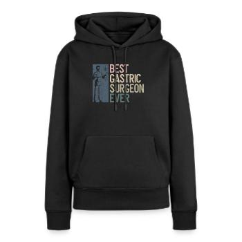 Magenchirurg Chirurg Adipositaschirurgie - Frauen Premium Bio Hoodie - Schwarz - Vorne - Julia (174cm)