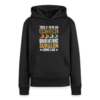Magenchirurg Chirurg - Frauen Premium Bio Hoodie - Schwarz - Vorne - Julia (174cm)