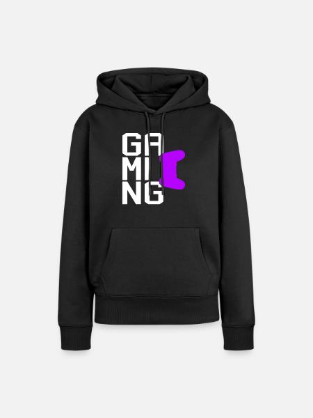 Gaming - Frauen Premium Bio Hoodie - Schwarz