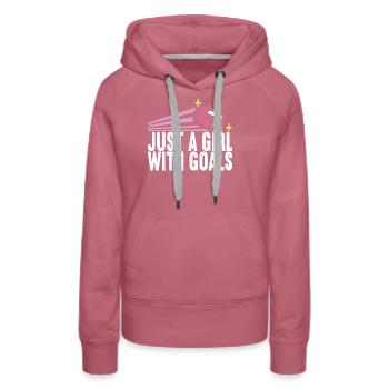 Eishockey Eishockeyspieler - Frauen Premium Bio Hoodie - Malve - Vorne - Isabella (175cm)