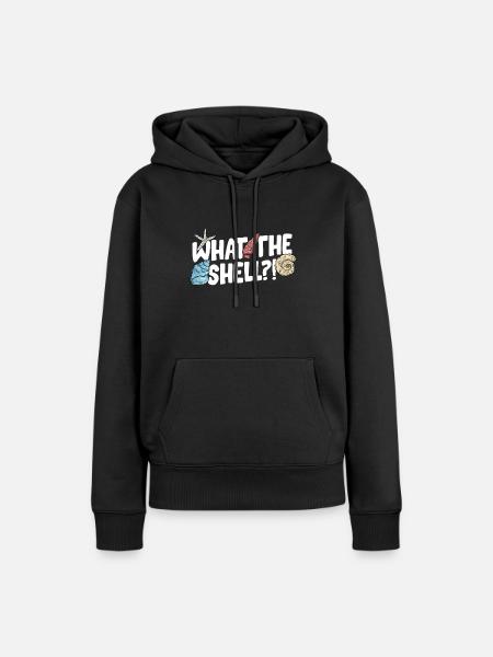 Muscheln sammeln - Frauen Premium Bio Hoodie - Schwarz