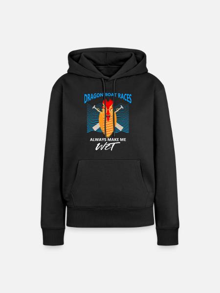 Drachenbootrennen-Design für Drachenbootfahren - Frauen Premium Bio Hoodie - Schwarz