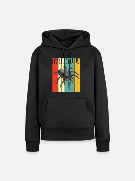 Tarantel - Frauen Premium Bio Hoodie - Schwarz