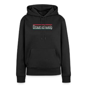 Braunschweig - Sweat à capuche Premium bio Femme - noir - Devant - Julia (174cm)