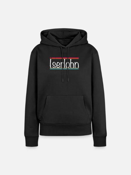 Iserlohn - Frauen Premium Bio Hoodie - Schwarz