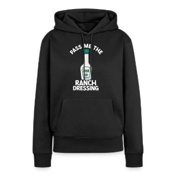 Ranch -Dressing -Ranch -Salatdressing - Frauen Premium Bio Hoodie - Schwarz - Vorne - Julia (174cm)