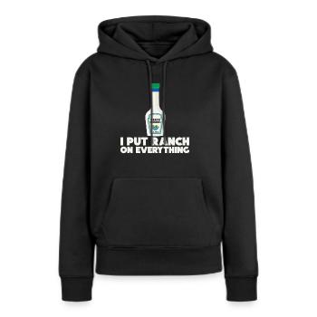 Ranch -Dressing -Ranch -Salatdressing - Frauen Premium Bio Hoodie - Schwarz - Vorne - Julia (174cm)