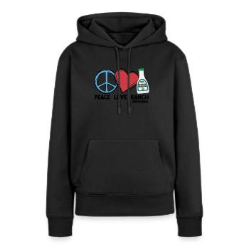 Ranch -Dressing -Ranch -Salatdressing - Frauen Premium Bio Hoodie - Schwarz - Vorne - Julia (174cm)