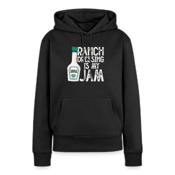 Ranch -Dressing -Ranch -Salatdressing - Frauen Premium Bio Hoodie - Schwarz - Vorne - Julia (174cm)