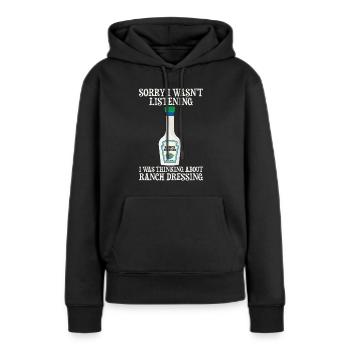 Ranch -Dressing -Ranch -Salatdressing - Frauen Premium Bio Hoodie - Schwarz - Vorne - Julia (174cm)