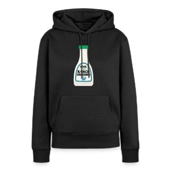 Ranch -Dressing -Ranch -Salatdressing - Frauen Premium Bio Hoodie - Schwarz - Vorne - Julia (174cm)