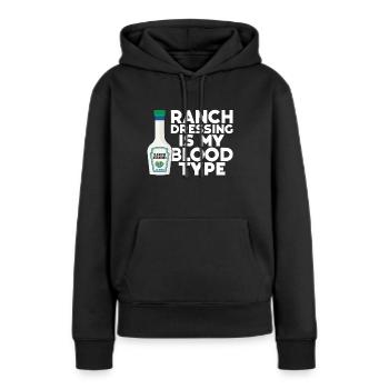 Ranch -Dressing -Ranch -Salatdressing - Frauen Premium Bio Hoodie - Schwarz - Vorne - Julia (174cm)