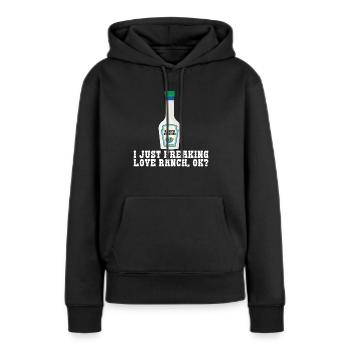 Ranch -Dressing -Ranch -Salatdressing - Frauen Premium Bio Hoodie - Schwarz - Vorne - Julia (174cm)
