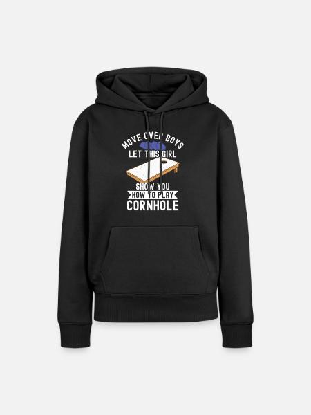 Cornhole - Frauen Premium Bio Hoodie - Schwarz