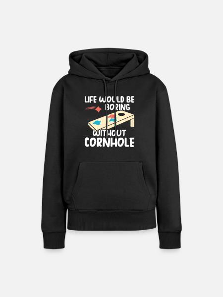 Cornhole - Frauen Premium Bio Hoodie - Schwarz