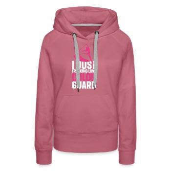 Protection des couleurs - Sweat à capuche Premium bio Femme - mauve - Devant - Isabella (175cm)