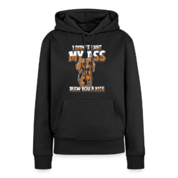 Deutsche Dogge - Frauen Premium Bio Hoodie - Schwarz - Vorne - Julia (174cm)