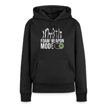 Rollenspiele Und Larper Swordfignting Rollenspiele - Frauen Premium Bio Hoodie - Schwarz - Vorne - Julia (174cm)