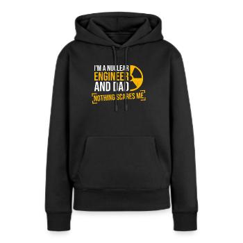Kernkraftwerk Und Nuklearingenieur Vater - Frauen Premium Bio Hoodie - Schwarz - Vorne - Julia (174cm)