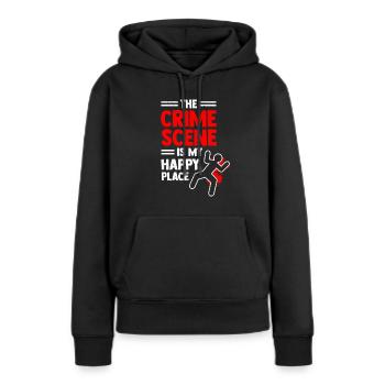 Tatort Forensiker Kriminaltechnik - Frauen Premium Bio Hoodie - Schwarz - Vorne - Julia (174cm)
