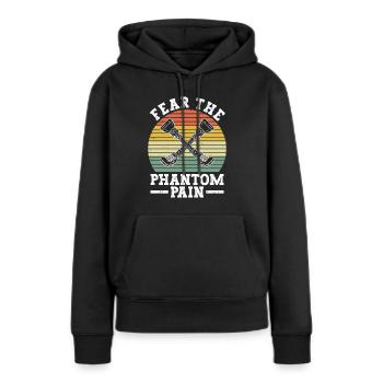 Beinprothese Und Beinprothese Unechte Extremität - Frauen Premium Bio Hoodie - Schwarz - Vorne - Julia (174cm)