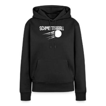Tischtennis Schmetterball - Frauen Premium Bio Hoodie - Schwarz - Vorne - Julia (174cm)