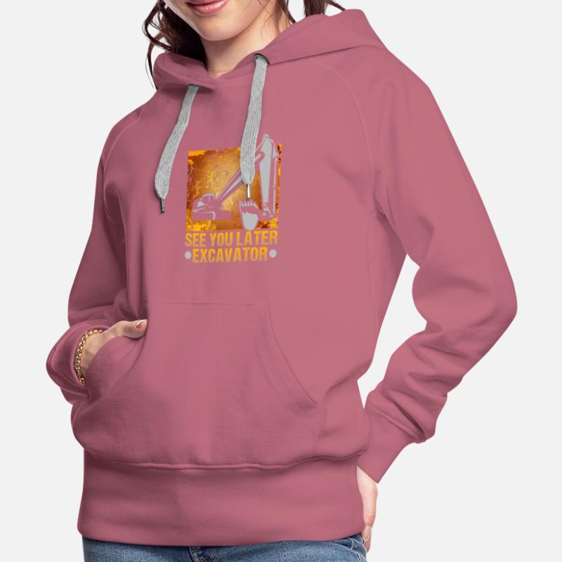 Crane operator design for excavator operators and construction workers Women’s Premium Organic Hoodie